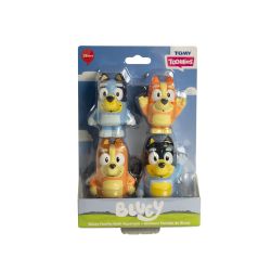 TOMY TOOMIES - GICLEURS DE BAIN – FAMILLE BLUEY (ENSEMBLE DE 4)